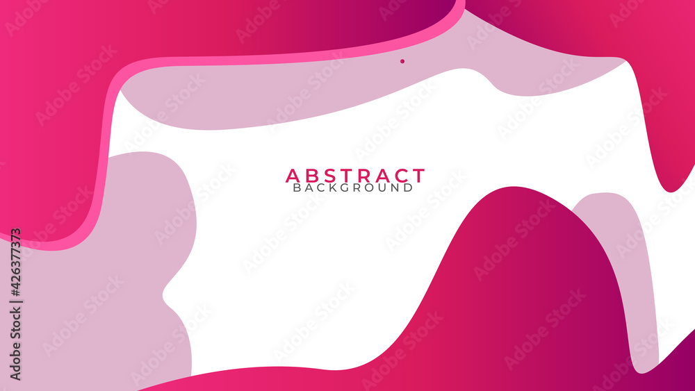Poster Liquid color background design. Purple element with fluid gradient. Dynamic shape composition. Vector illustration