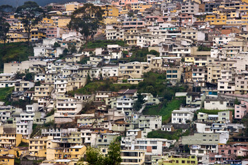 Fototapeta na wymiar Poor quality housing - Quito - Ecuador - South America