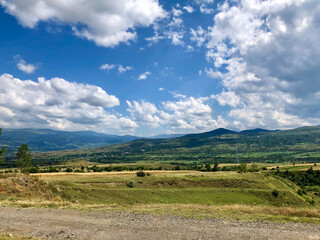 landscape with mountains