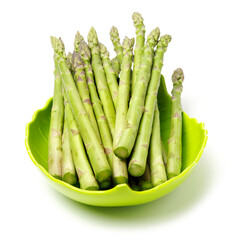Asparagus on a white background