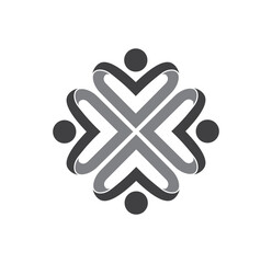 Obraz premium Love People Vector Sign