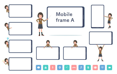 flat type school girl beige Blazer_Mobile-frame-A