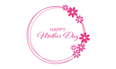 Fototapeta na wymiar mothers day, mother day, day mother's, day mothers, day mother, mother, mothers, appreciation mother's day, appreciation mother, flower, hearts, greeting, card, pink, greeting card, illustration