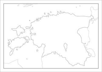 エストニアの地図です