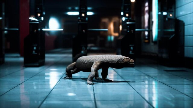 comodo dragon in underground metro station