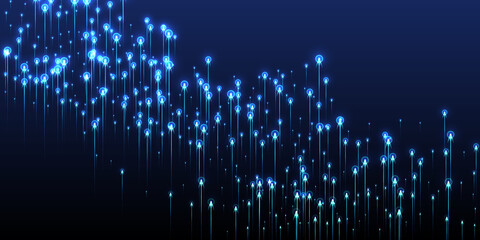 Futuristic glowing line rays speed motion