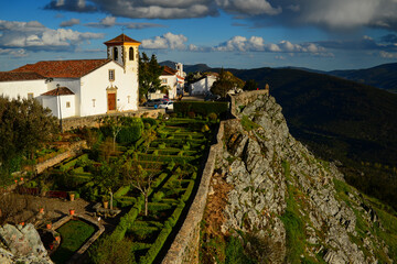 Fototapeta na wymiar A view of the historic hilltop village of Marvão, Alto Alentejo, Portugal 