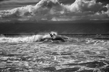 surfer on the sea