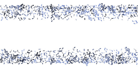 Music note symbols vector backdrop. Melody