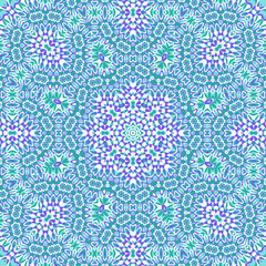 Tile azulejos mosaic seamless pattern, oriental ethnic patchwork