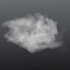 Naklejka premium Fog or smoke isolated transparent special effect.