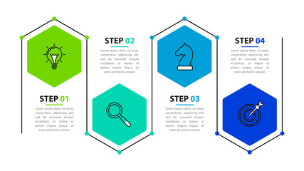 Infographic design template. Creative concept with 4 steps