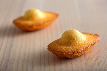 Two french madeleine