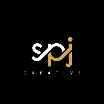 SPJ Letter Initial Logo Design Template Vector Illustration