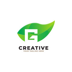Nature Green Leaf Letter G Logo Design. monogram logo. Green Leaves Alphabet Icon. Usable for Business, Science, Healthcare, Medical and Nature Logos.Flat Vector Logo Design Template Element. Eps10