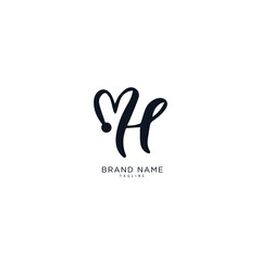 Alphabet letter Initial H, HH, logo premium business typeface, minimal, innovative concept, creative, symbol, company, sign, Monogram, vector, startup, template graphic design.
