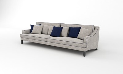 Sofa View furniture 3D Rendering