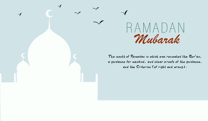 calligraphy of ramadan mubarak text
