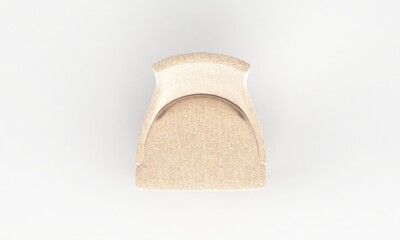 Chair Top View furniture 3D Rendering
