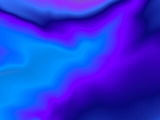 Blue and violet flowing liquid waves abstract motion blurred background.