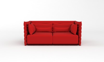 Sofa View furniture 3D Rendering
