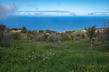 See Landschaft des westlichen Teils der Insel La Palma