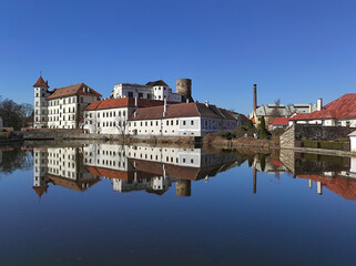 Castle in Jindrichuv Hradec, Czech republic