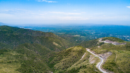 Naklejka premium Toma aerea desde un drone del 