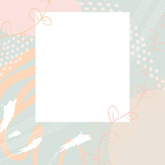 hand-drawn background, creative, good for social media, greeting cards, invitations, presentation. pastel colors.