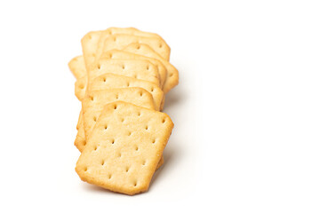 The most delicious biscuits on white background