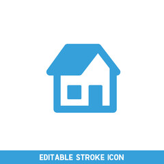 Fototapeta na wymiar House vector icon. Home pictogram.