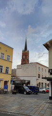 Pfarkirchen Germany, view of the old beautiful church on the square