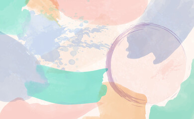 Background with delicate watercolor spots.