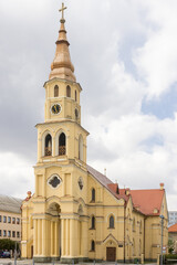 Fototapeta na wymiar Holy Trinity Evangelical Church in Zvolen town, Slovakia.
