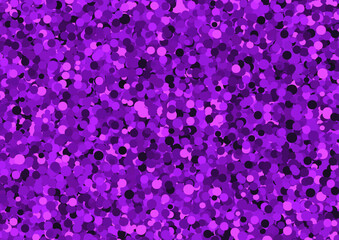 Purple circles background. Purple confetti. Vector illustration.