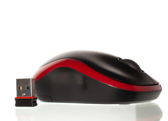 wireless mouse with blue tooth. isolated on white background.