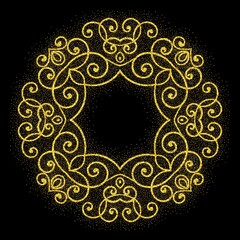 Retro shiny frame or border. Vector illustration.