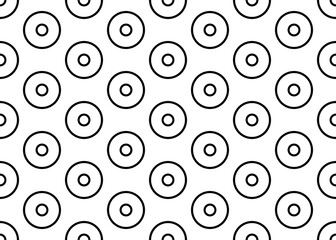 Linear circles. Geometric seamless pattern for design.