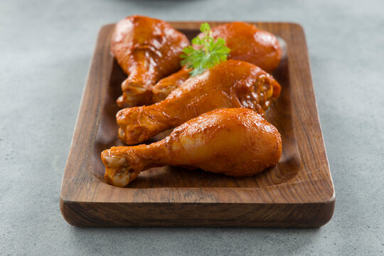 Raw marinated chicken