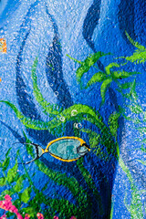 Colorful Texture of underwater art