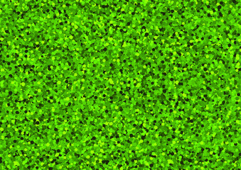 Green circles background. Green confetti. Vector illustration.
