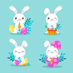 Cute Bunny Easter Collection Design