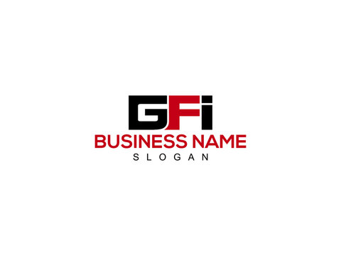 GFI Logo Letter Vector For Business