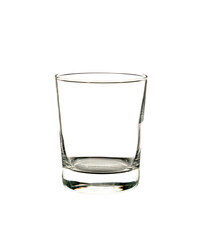 empty glass isolated on white background
