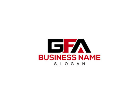 GFA Logo Letter Vector For Business
