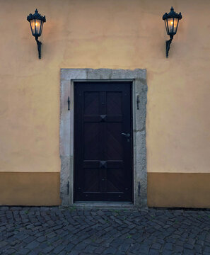 old door in the town