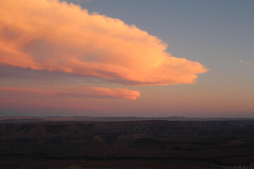 evening in the fish river canyon in namibia