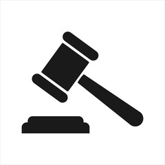 Judge gavels design isolated on white background