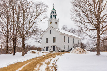 Fototapeta na wymiar New Hampshire-Greenfield-Town Meeting House