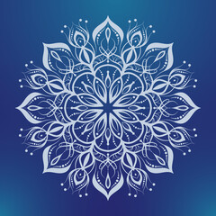  Mandala design with golden arabesque pattern Arabic Islamic east style. Ornamental luxury mandala design